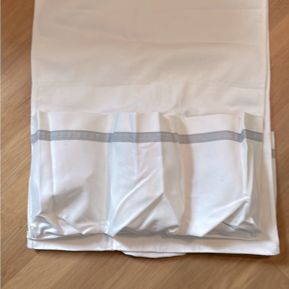 Pottery Barn Kids changing table runner in canvas.
